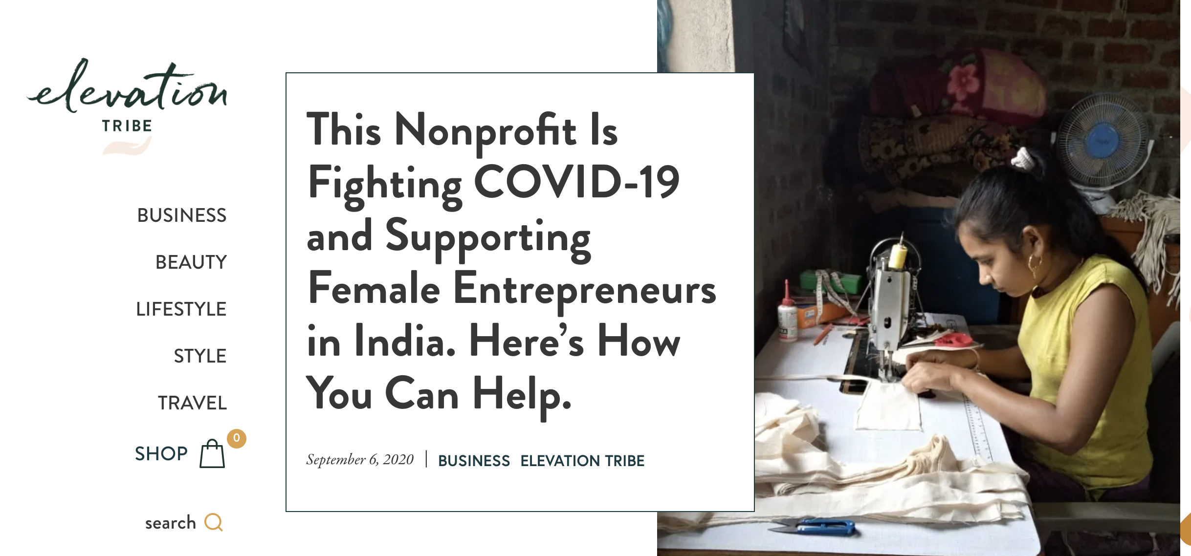 This Nonprofit Is Fighting COVID-19 and Supporting Female Entrepreneurs in India