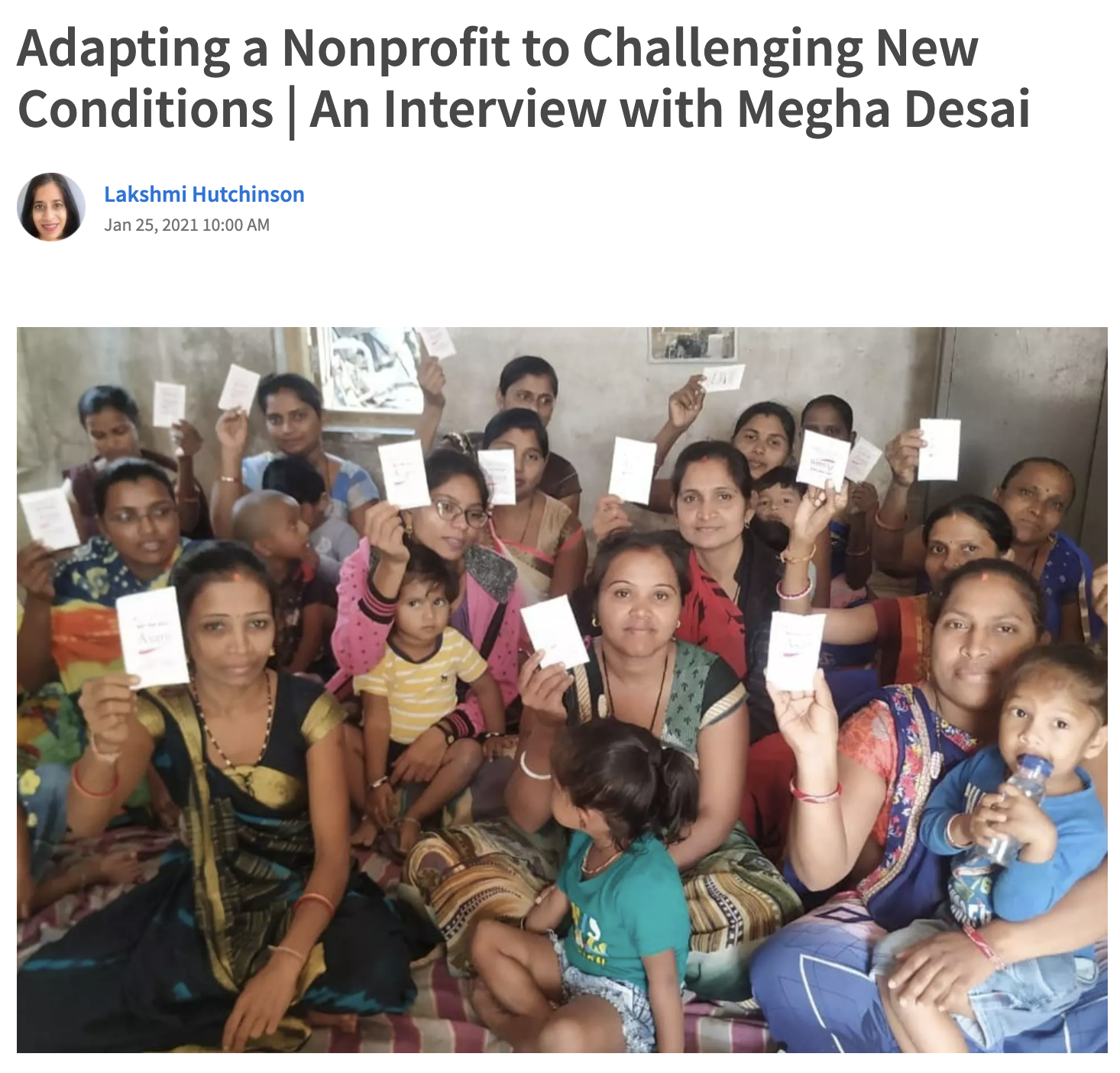 Adapting a Nonprofit to Challenging New Conditions