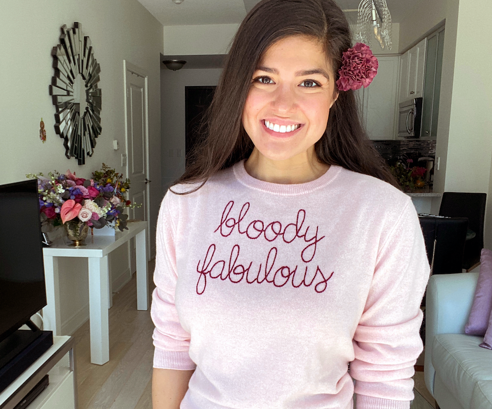 Get a BLOODY FABULOUS sweater from Lingua Franca